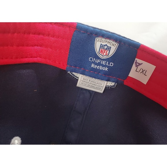 Reebok NFL New England Patriots Baseball Cap NWT Navy/Cream/Red/White Paneled - Picture 12 of 12